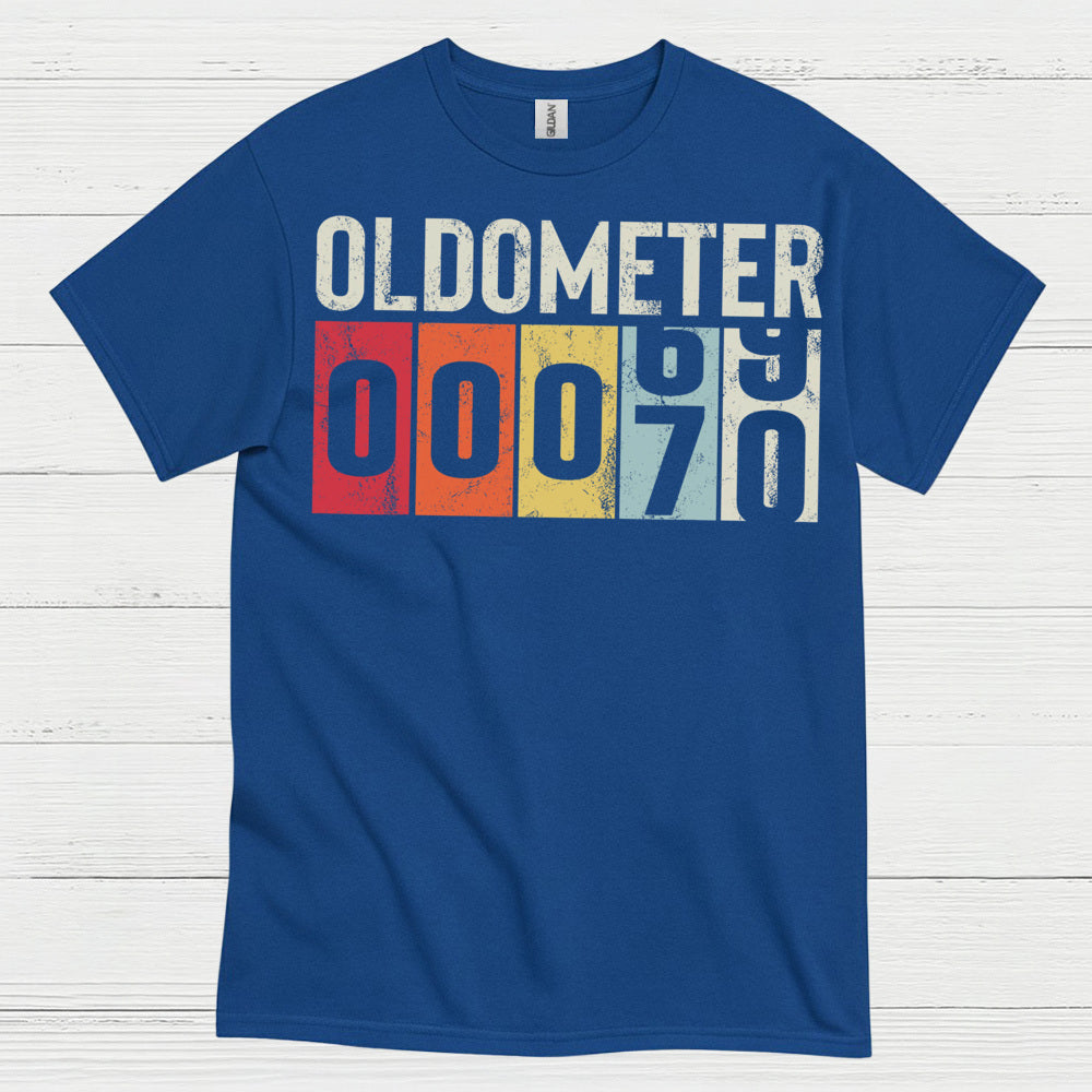Oldometer 70 Funny Birthday T Shirt