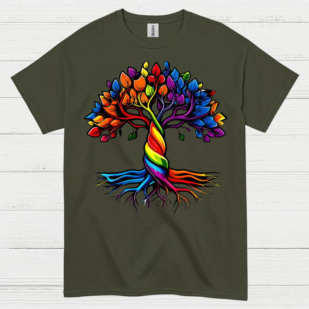 Rainbow Tree Of Life Pride T Shirt