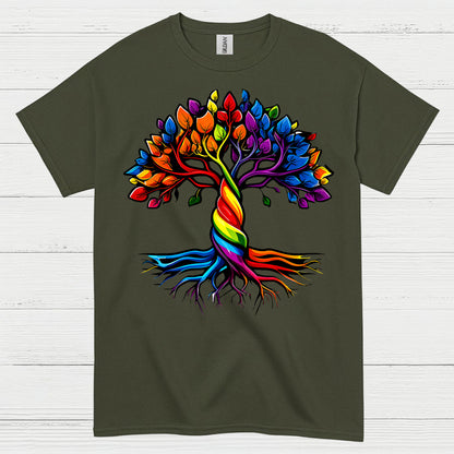 Rainbow Tree Of Life Pride T Shirt