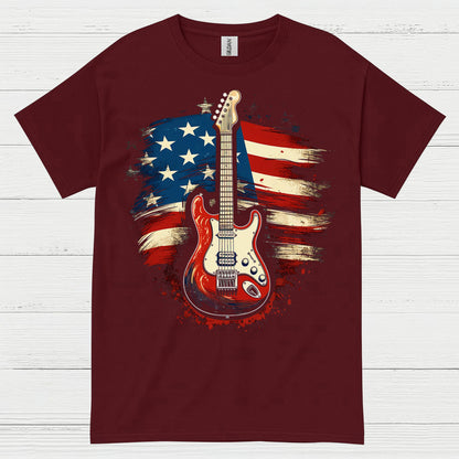 American Guitar Pride Patriotic T Shirt