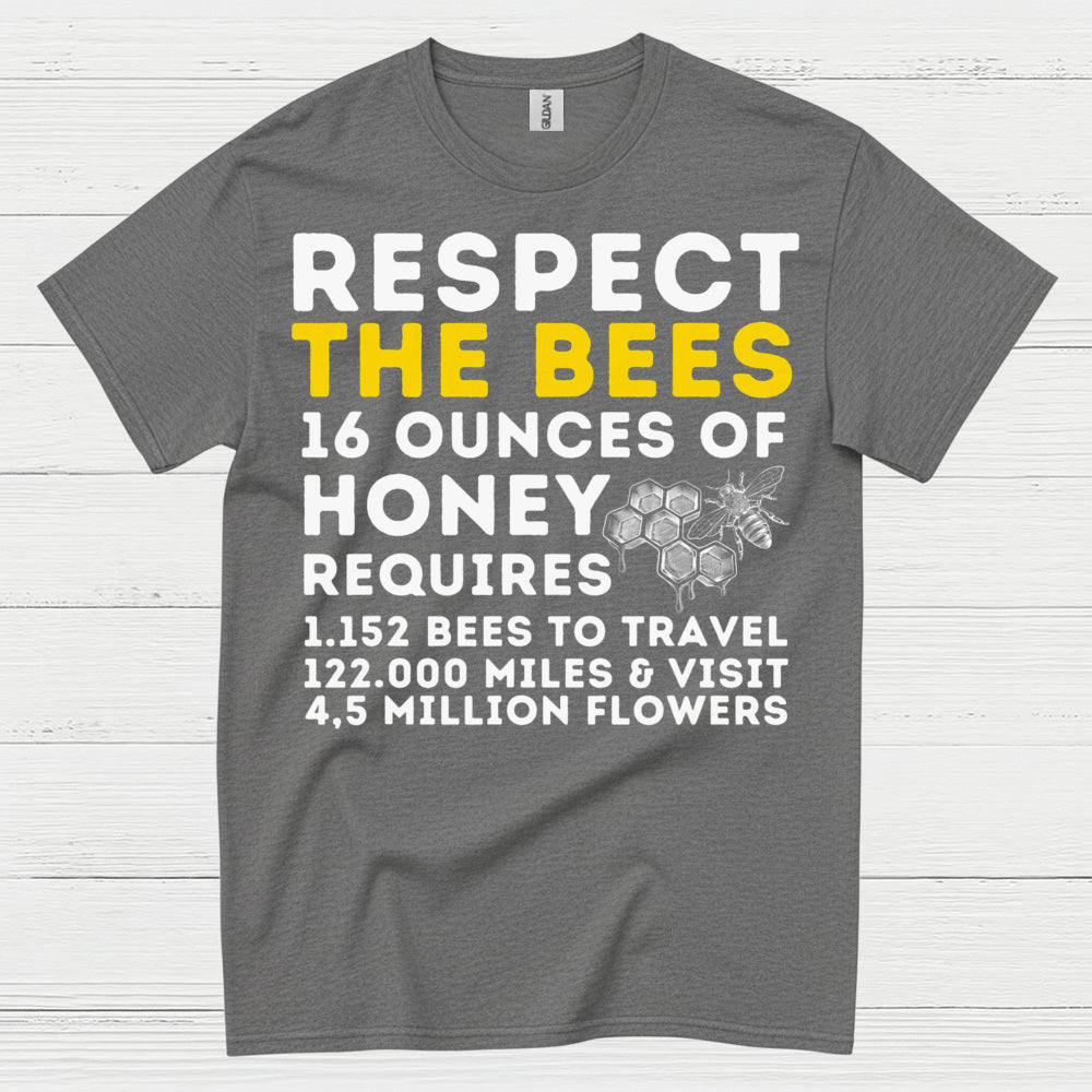 Respect The Bees Honey Lover T Shirt