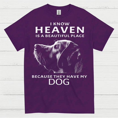 I Know Heaven Is A Beautiful Place Because They Have My Dog T Shirt