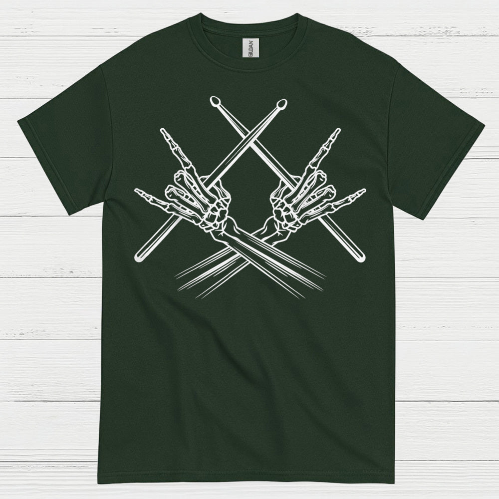 Skeleton Drummer T Shirt