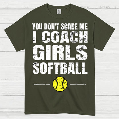 I Coach Girls Softball T Shirt