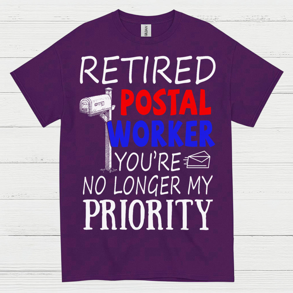Retired Postal Worker Priority T Shirt