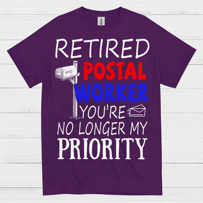 Retired Postal Worker Priority T Shirt