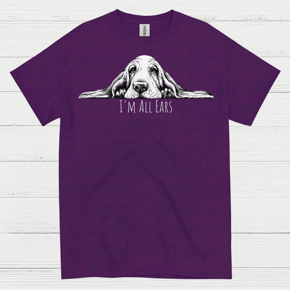 Im All Ears Funny Dog Graphic T Shirt