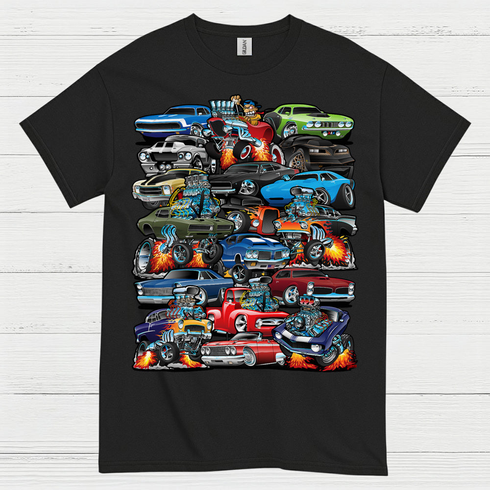 Classic Muscle Cars Collection T Shirt