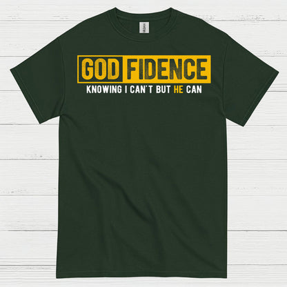 Godfidence Christian Faith Statement T Shirt
