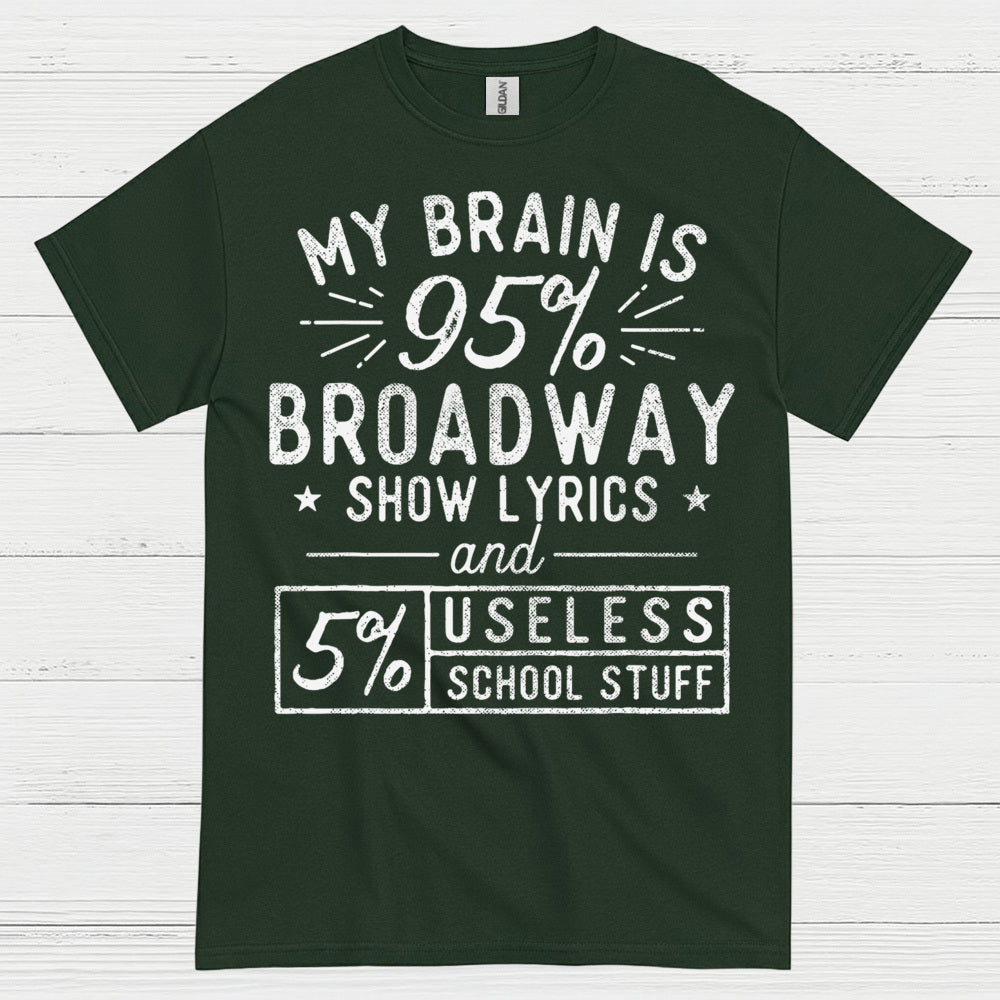 My Brain Is 95 Percent Broadway T Shirt