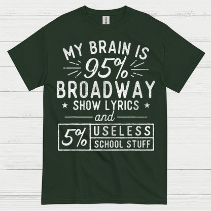 My Brain Is 95 Percent Broadway T Shirt