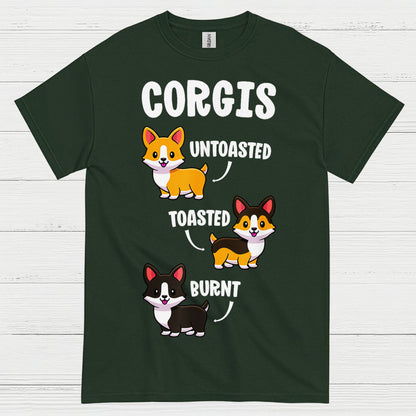 Corgis Untoasted Toasted Burnt T Shirt