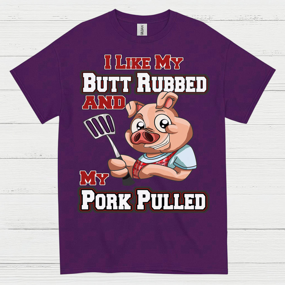 Funny Butt Rubbed Pork Pulled BBQ T Shirt