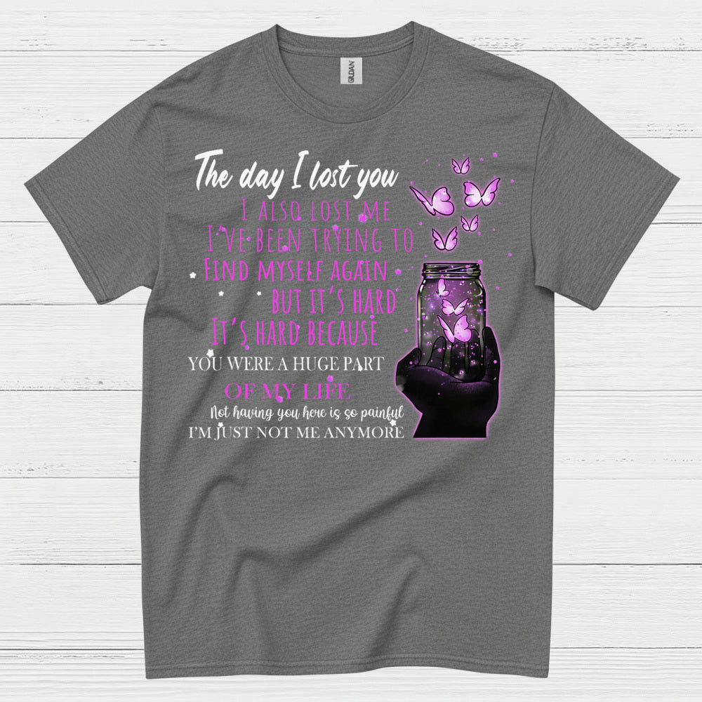 The Day I Lost You Memorial Butterfly T Shirt