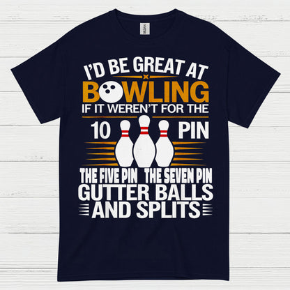 Great At Bowling Funny Humor T Shirt