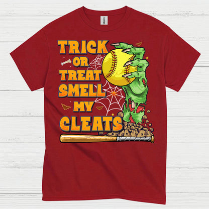 Trick Or Treat Smell My Cleats Softball T Shirt