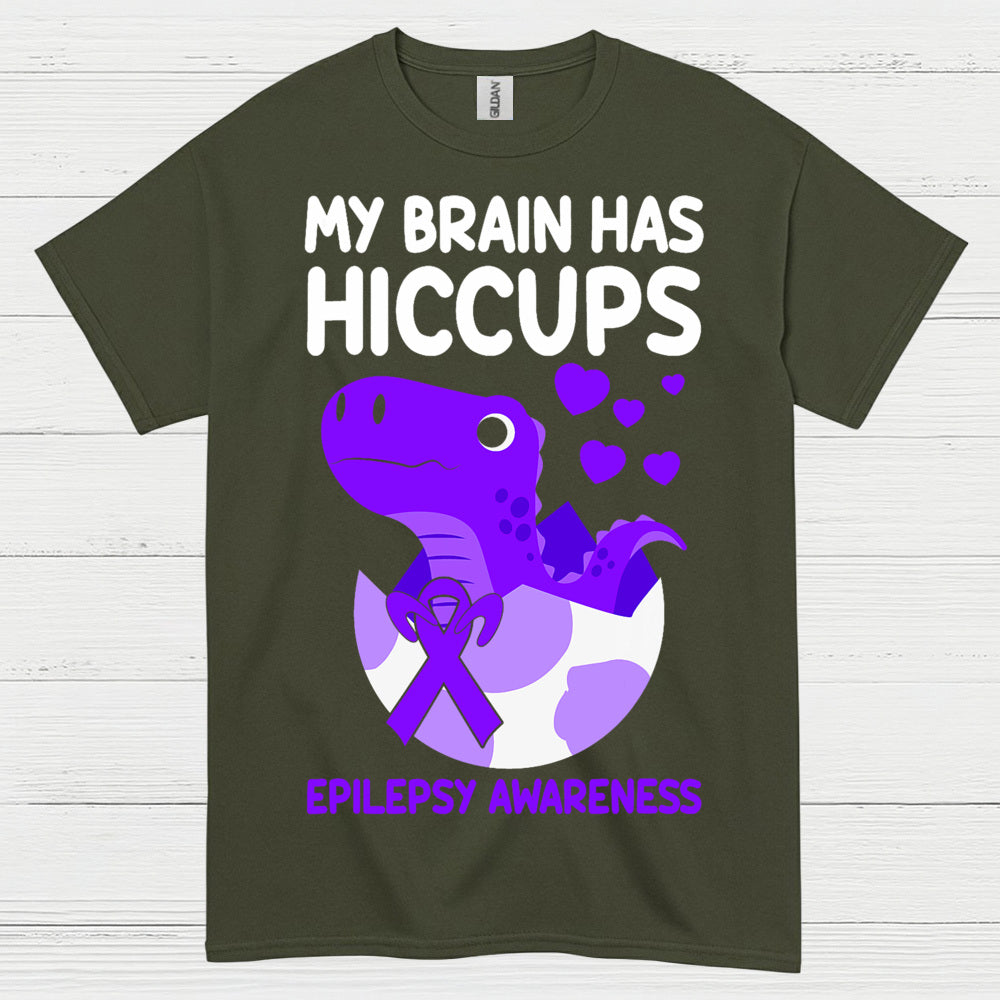 My Brain Has Hiccups Epilepsy T Shirt