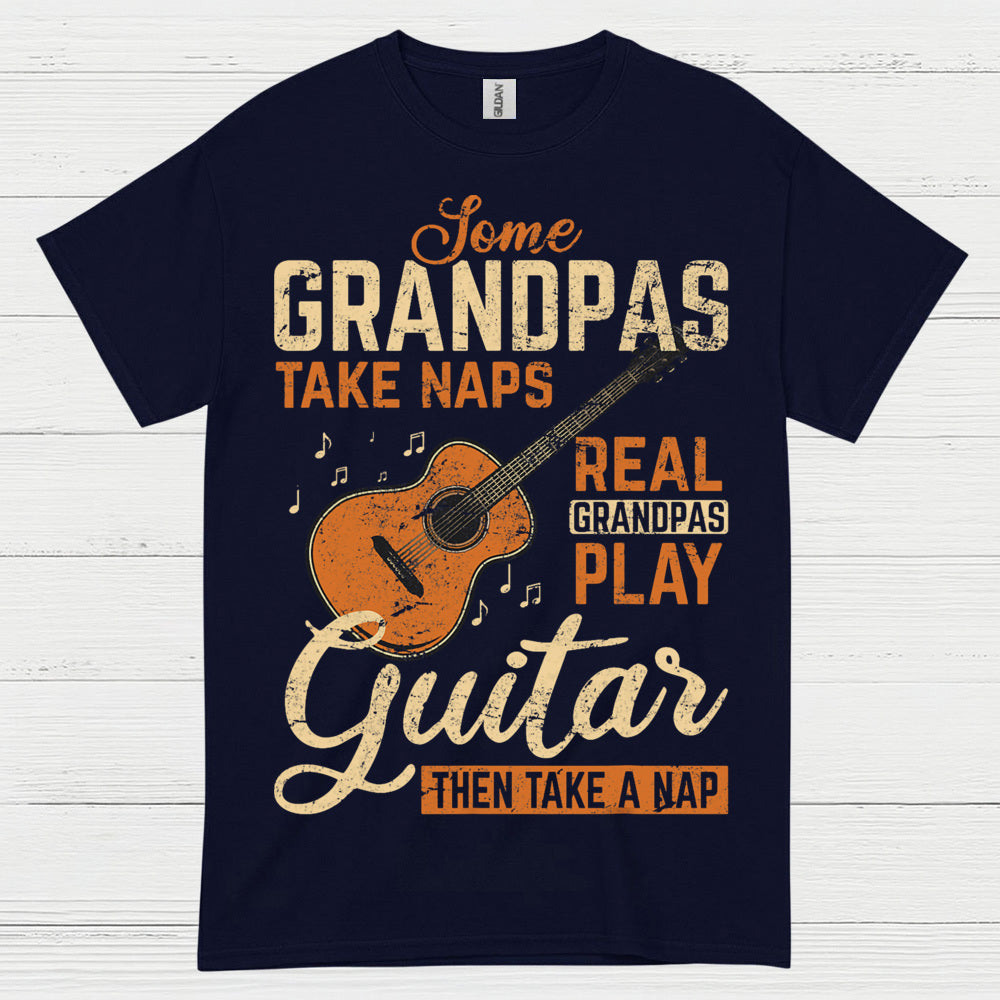Real Grandpa Guitar T Shirt