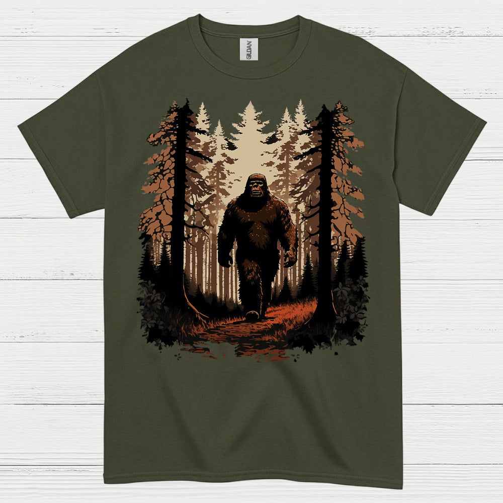 Forest Walk Bigfoot T Shirt