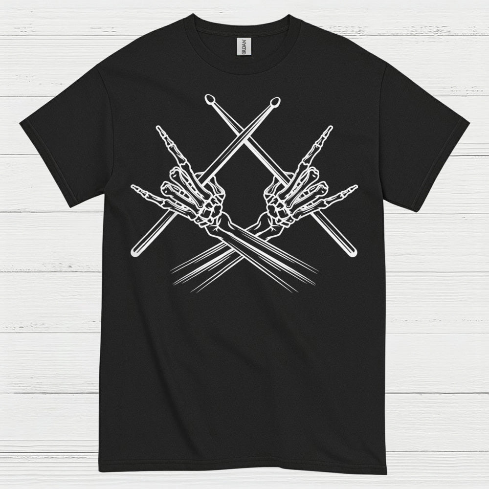 Skeleton Drummer T Shirt