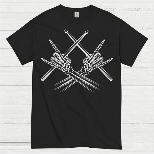 Skeleton Drummer T Shirt