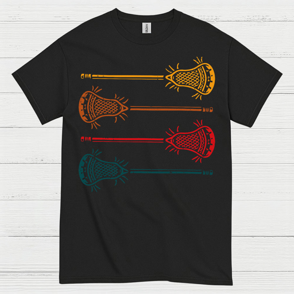 Vintage Lacrosse Sticks Retro T Shirt