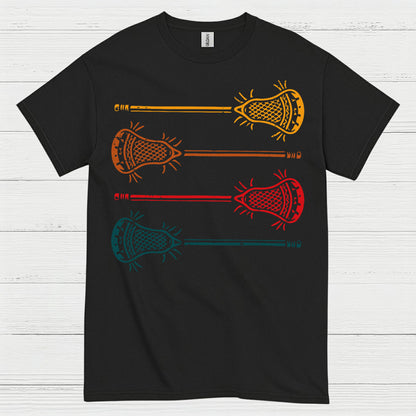 Vintage Lacrosse Sticks Retro T Shirt