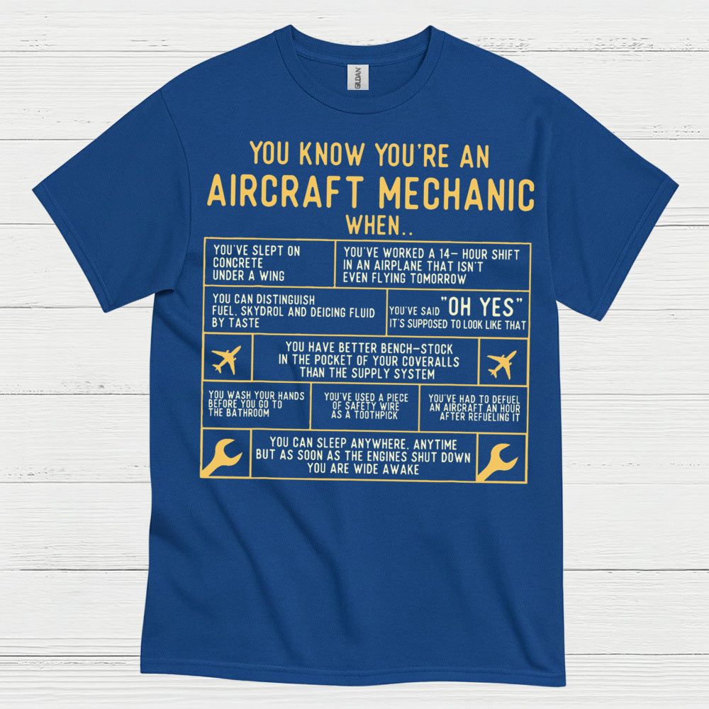 Aircraft Mechanic Humor Quote T Shirt