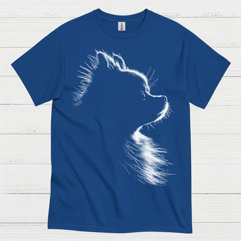 Dog Silhouette Minimal Portrait Graphic Design T Shirt