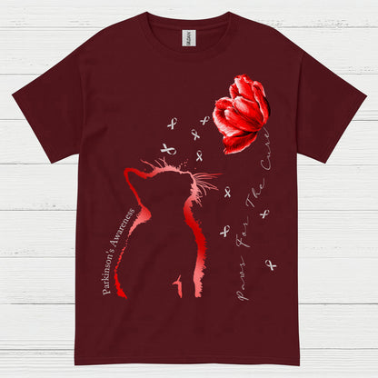 Parkinsons Awareness Cat Care T Shirt