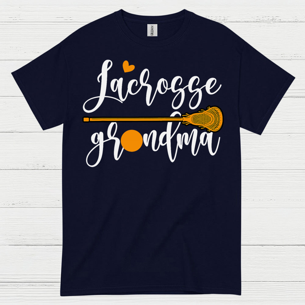 Lacrosse Grandma Heart Stick T Shirt
