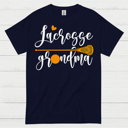 Lacrosse Grandma Heart Stick T Shirt