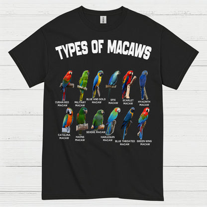 Types Of Macaws Educational T Shirt