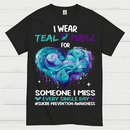 I Wear Teal Purple Someone I Miss T Shirt