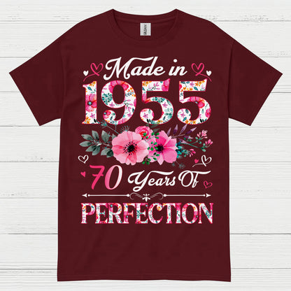 Made in 1955 70 Years Perfection T Shirt