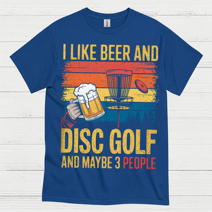 I Like Beer And Disc Golf T Shirt