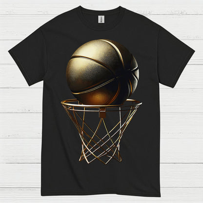 Gold Swish Basketball T Shirt