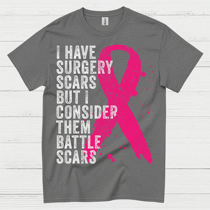 Breast Cancer Battle Scars Survivor T Shirt