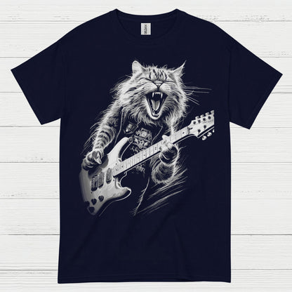 Rocking Cat Guitar T Shirt