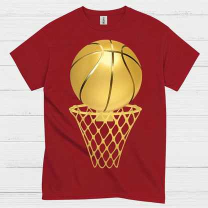 Golden Basketball Hoop T Shirt