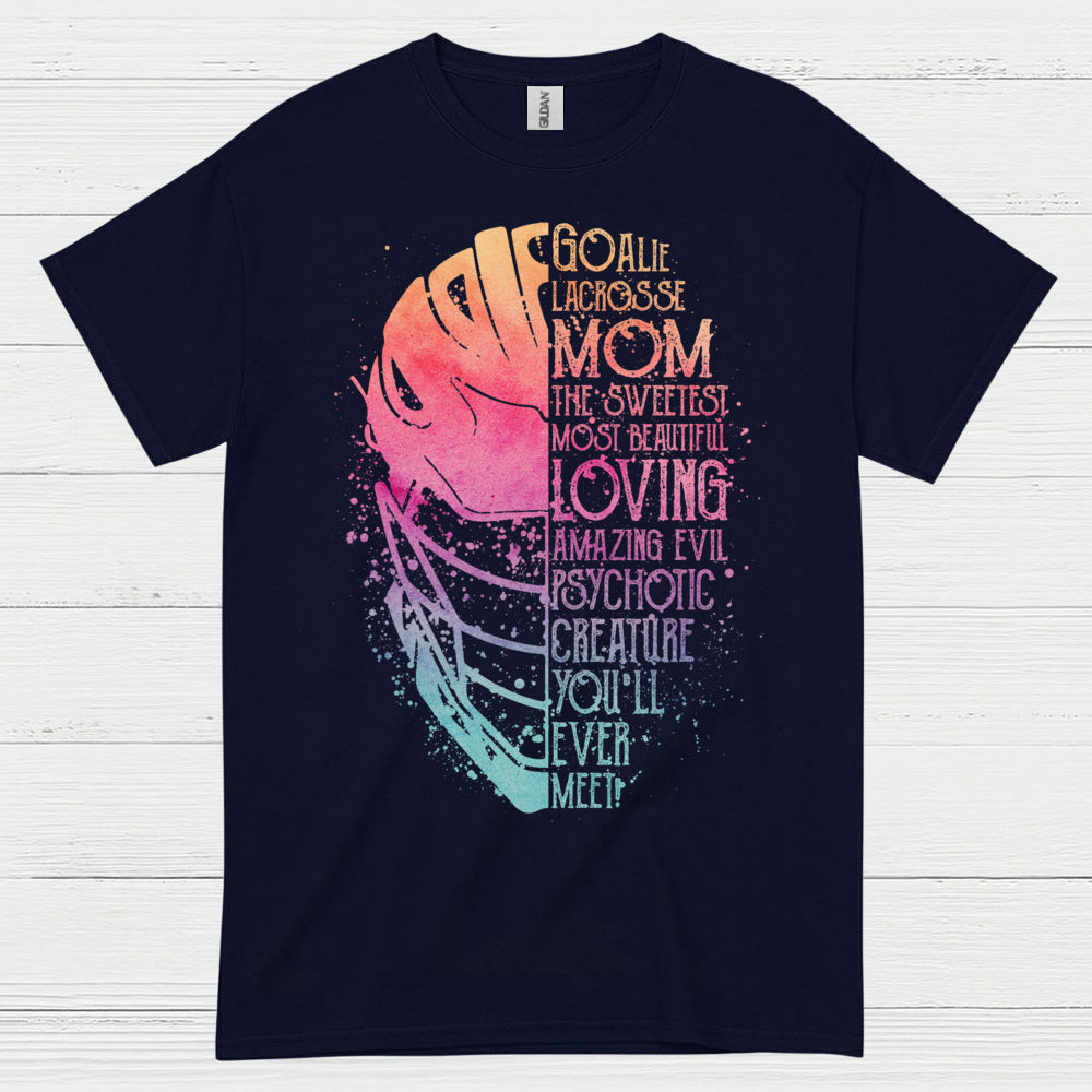Goalie Lacrosse Mom Funny Family T Shirt