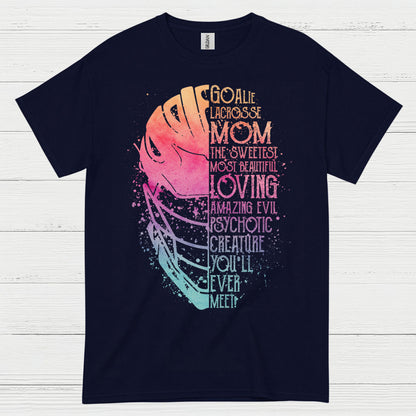 Goalie Lacrosse Mom Funny Family T Shirt