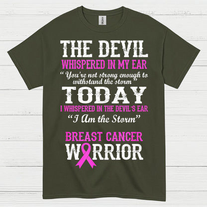 Breast Cancer Warrior I Am The Storm T Shirt