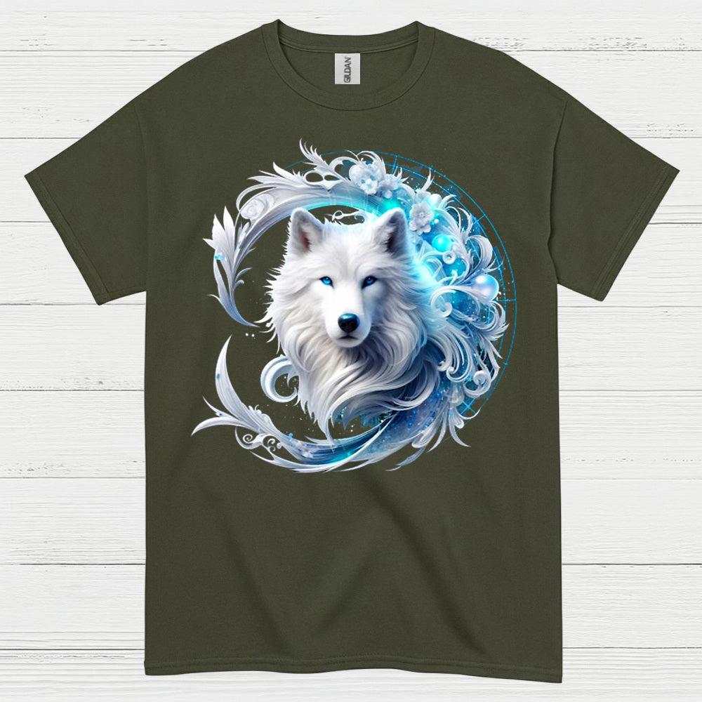 Mystic White Wolf Spirit T Shirt