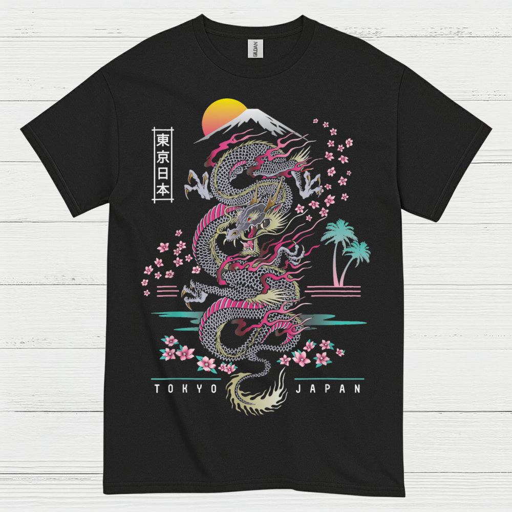 Rising Sun Tokyo Dragon T Shirt