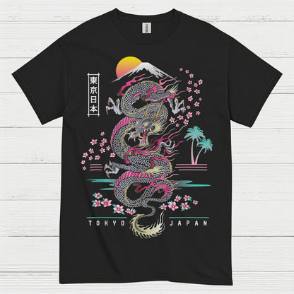 Rising Sun Tokyo Dragon T Shirt