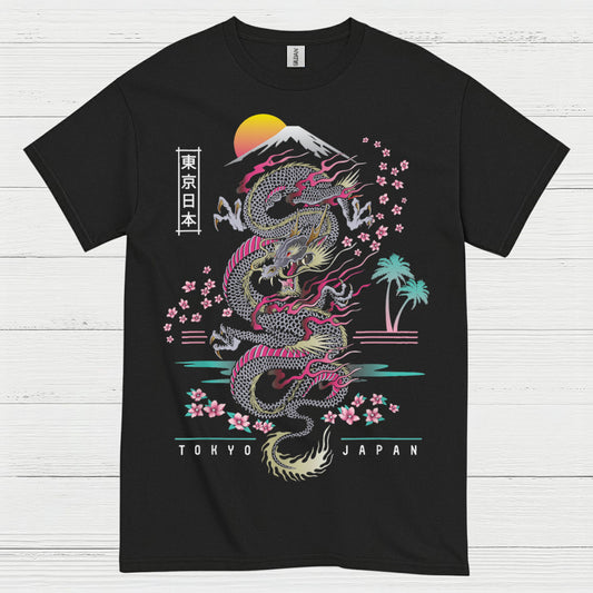 Rising Sun Tokyo Dragon T Shirt