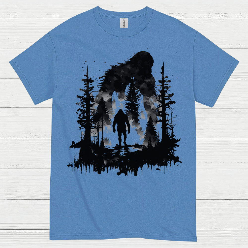 Dark Forest Bigfoot Silhouette T Shirt