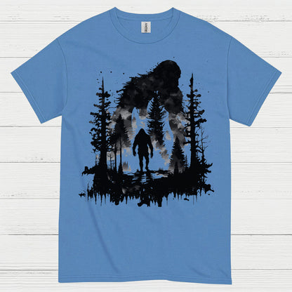 Dark Forest Bigfoot Silhouette T Shirt