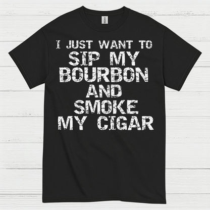 I Just Want To Sip My Bourbon Quote T Shirt